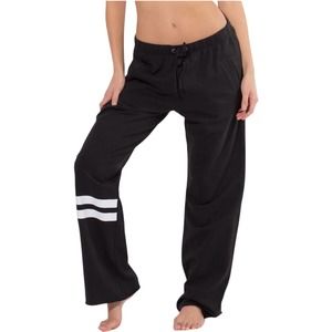 Smart & Sexy Womens S Lounge Pants Black Hue Comfort Cotton Boyfriend Fleece
